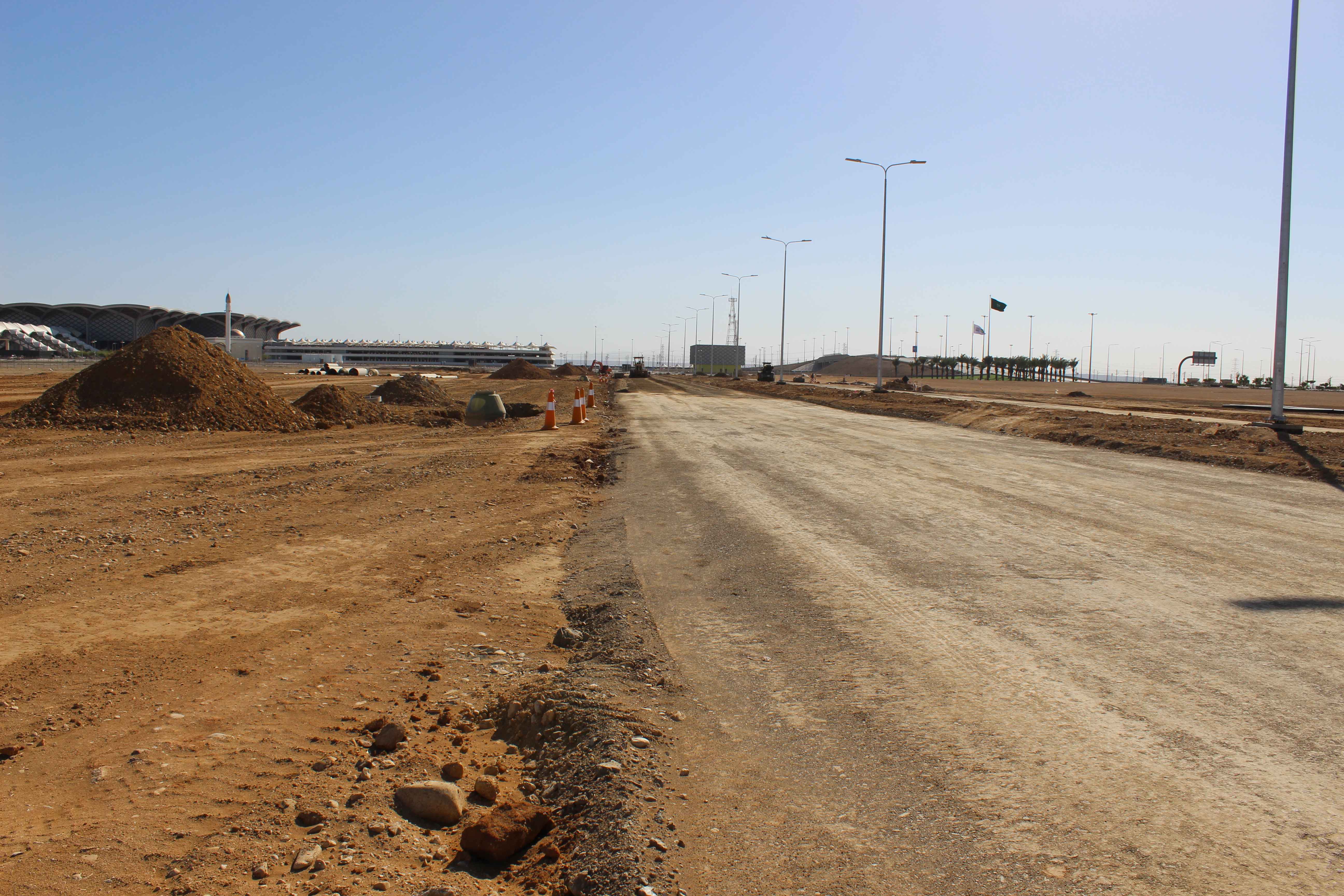 ENTRANCE ROAD TO HARAMAIN RAIL STATION –  KAEC 